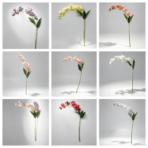 Pequeñas Flores Artificiales de Jazmín de Nueve Cabezas, Ramas Individuales de Seda de Poliéster, Estilo Moderno Minimalista, Decoración para Banquetes de Boda - Product Image 5