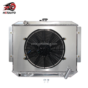 Radiador de aluminio completo con cubierta de ventilador para Mitsubishi Pajero 3.0L <span class=keywords><strong>NA</strong></span> NB NC ND <span class=keywords><strong>NE</strong></span> NF NG NH NJ NK 1992-1996 - Product Image 1