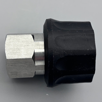 Nouvelle prise UWO 1/2" QC avec revêtement en caoutchouc (noir) x raccord rapide femelle 1/2" BSPP (SS304) modèle 6038 en provenance de Chine