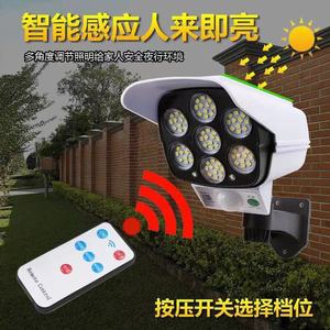 <b>Solar</b> Powered LED Surveillance <b>Camera</b> With Motion Sensor Outdoor <b>Security</b> Light Wall Mount 2178T - Product Image 3