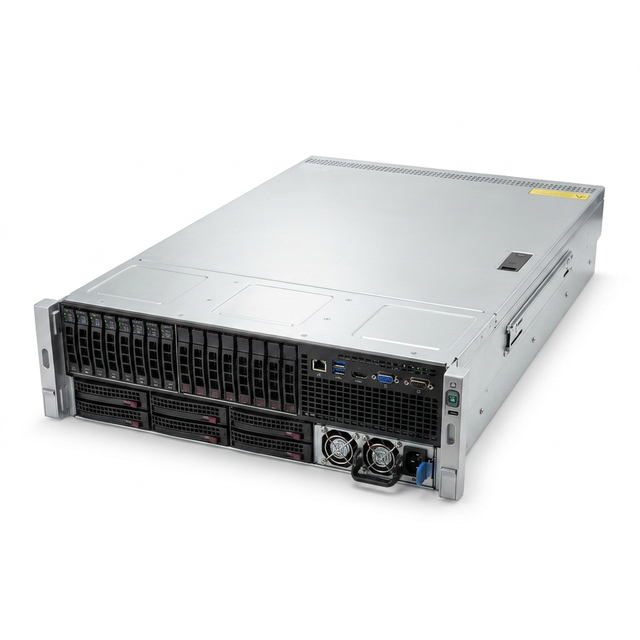 Low Power Financial-Grade Security Server with ECC Memory Redundant Power Supply Graphics Distributed Storage for Enterprise Use