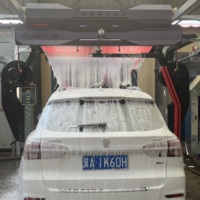 Machine de lavage de voiture entièrement automatique sans contact, système de lavage de voiture haute pression 360° avec séchage rapide électrique