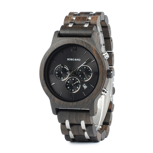 Montre-bracelet de luxe pour homme, mouvement à quartz de haute qualité, montre en bois, boîte en bois, livraison rapide, style professionnel, fabriqué en Chine - Product Image 1