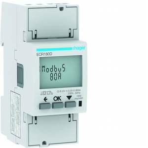ECR180D Personalizzabile con Contatore Monofase Diretto Hagers 80 A Modbus RTU MID 2 Moduli - Product Image 1