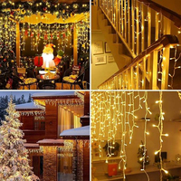 Guirlandes lumineuses LED en plastique haute densité de qualité supérieure, 10 m, 400 LED, blanc chaud, DC24V, basse tension, IP65, étanches, intérieur/extérieur