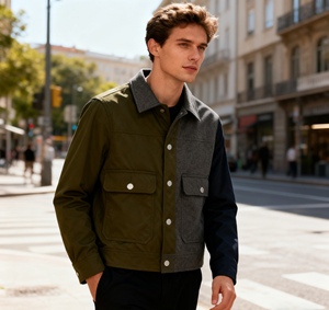 Veste coupe-vent à capuche surdimensionnée pour <span class=keywords><strong>homme</strong></span>, brodée sur mesure, automne-hiver, coton épais et chaud, 3XL - Product Image 3