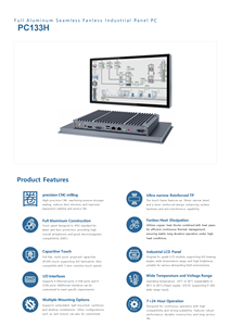 13.3 inch h loại bảng điều khiển công nghiệp PC nhúng IP65 không quạt HMI màn hình cảm ứng thông minh máy tính công nghiệp mô-đun LCD - Product Image 2