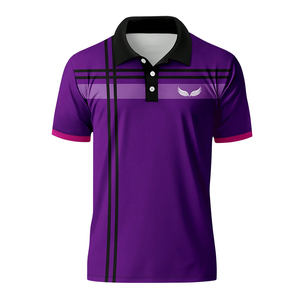 Factory Wholesale Customizable Blended Geometric Lines 3D Digital Print Breathable Men's Sports Casual Short Sleeve Polo Shirt
