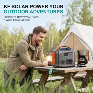 สถานีไฟฟ้าพกพา KF Solar 296WH แบตเตอรี่ LiFePO4 จ่ายไฟ AC DC 220V สำหรับกรณีฉุกเฉิน พลังงานแสงอาทิตย์ สำหรับตั้งแคมป์กลางแจ้ง เครื่องกำเนิดไฟฟ้าคลื่นไซน์บริสุทธิ์ - Product Image 4