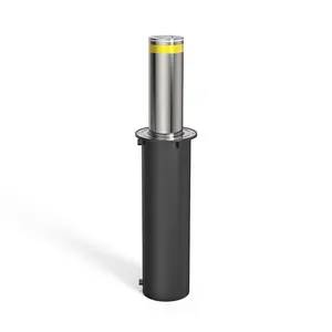 219 mm Full automático 304 aço inoxidável Automatic Road Traffic Bollard Hidráulica Bollard