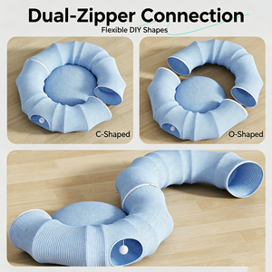 Nido de Gato de Verano, Túnel Plegable para Gatos de Cuatro Estaciones, Juguete Túnel para Gatos, Nido de Dragón para Gatitos, Venta al por Mayor Transfronteriza - Product Image 6