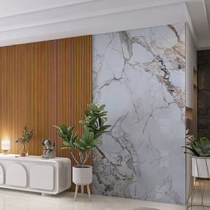 Paneles de pared modernos, tableros de revestimiento impermeables de PVC de mármol UV, paneles de pared decorativos, tablero de <span class=keywords><strong>TV</strong></span> Interior para sala de estar y hoteles - Product Image 2