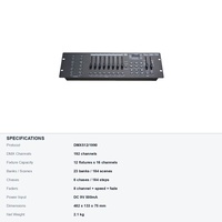 Console de contrôle d'éclairage DMX512 Vlite 192 canaux pour 12 projecteurs, montage en rack 19 pouces, MIDI USB, utilisation en club VL-DMX192-PRO