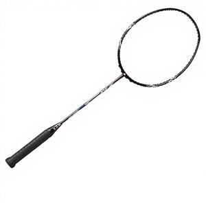 Raquette de badminton en graphite T-REX WOVEN S-100 fabriquée à Taïwan avec poignée en PU et design flexible - Product Image 1
