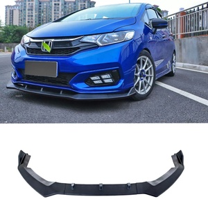 Welta - Juego de 3 Piezas de Accesorios para Parachoques Delantero de Automóvil, Alerón ABS en Negro Brillante, Estilo Deportivo, Protector de Parachoques Delantero para Honda Fit 2018-2020 - Product Image 1