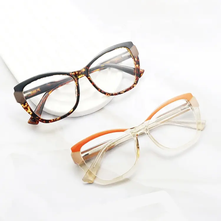 2023 Modedesigner weibliche Katzenauge Brillen trend ige übergroße Frauen brille