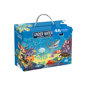 Grosse Puzzle en blocs, ensemble de jouets éducatifs pour enfants, thème océan, ferme, animaux, dinosaure - Product Image 6