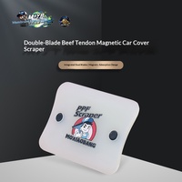MoxB Raclette magnétique à double lame pour film de protection de peinture (PPF) automobile, à dureté moyenne, pour film de protection de peinture invisible (PPF) et pour l'élimination de l'eau, Chine