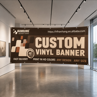 Bannière en vinyle PVC robuste, imperméable, imprimée par jet d'encre et UV, pour usage extérieur, fabriquée en grande série