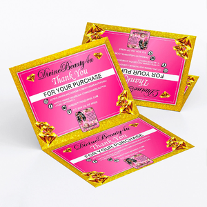 นามบัตรกระดาษแฟนซีสีดำหรูหรา พิมพ์โลโก้ตามสั่ง พร้อมปั๊มขอบทอง สำหรับเจ้าของธุรกิจขนาดเล็ก - Product Image 2