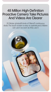 Reloj <span class=keywords><strong>de</strong></span> Juguete para Niños con Cámara <span class=keywords><strong>de</strong></span> Alta Definición <span class=keywords><strong>de</strong></span> 48 Millones <span class=keywords><strong>de</strong></span> Píxeles, Pantalla <span class=keywords><strong>de</strong></span> 1.83 Pulgadas, Resistente al Agua, Adorable Diseño <span class=keywords><strong>de</strong></span> Dibujos Animados, 8 Tipos <span class=keywords><strong>de</strong></span> Filtros, K90, el Mejor Regalo - Product Image 6