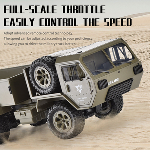 Hw 2.4G Đầy Đủ Tỷ Tỷ Phú Khác Biệt Sáu Bánh Ổ Đĩa Xe Tải Quân Sự Tốc Độ Cao Điều Khiển Từ Xa Off-Road Xe <span class=keywords><strong>RC</strong></span> Đồ Chơi Kim Loại - Product Image 3