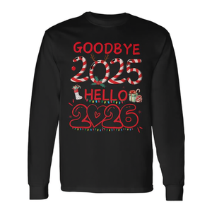 Adiós 2025, Hola 2026, Camiseta de Manga Larga, Navidad, Año Nuevo 2026 - Product Image 2