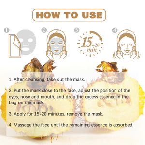 Maschera per ampolle mastice fermentata illuminante radianza che aumenta la maschera per il viso Ultra-idratante intensiva per la cura della pelle coreana B - Product Image 5