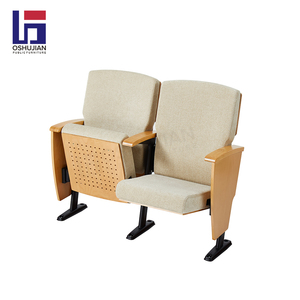 Заводская оптовая продажа, складное кресло для зала с письменным планшетом, деревянные сиденья для театра, мебель для церковного школьного театра - Product Image 5