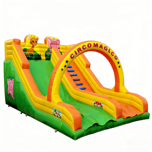 Château gonflable à thème de cirque magique Douerfei avec toboggan, en PVC, capacité de 500 kg, respectueux de l'environnement, pour usage commercial - Product Image 6