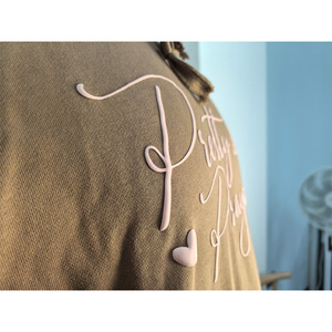 เสื้อฮู้ดดี้ผู้ชายแบรนด์ส่วนตัว ทรงโอเวอร์ไซส์ พิมพ์ลายพัฟฟ์ พร้อมเชือกผูกเอว สไตล์ฮิปฮอป - Product Image 3