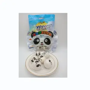 4D Gummy Fabricante Private Label Ice Panda Bear Soft Jelly Gummy Soft Candy com Sour Fruit Flavours Syrup