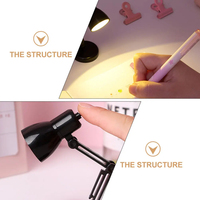 Lámpara de Lectura Plegable Premium con Superficie Lisa e Iluminación Suave para Estudio, Dormitorio, Sala de Estar, Lámparas de Mesa