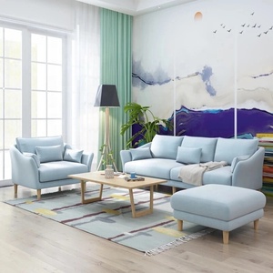Meubles de <span class=keywords><strong>salon</strong></span> style nordique chinois, 3 places, en tissu gris simple, <span class=keywords><strong>moderne</strong></span>, collection <span class=keywords><strong>2021</strong></span> - Product Image 2