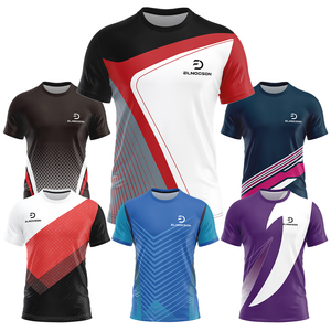 T-shirt a girocollo in poliestere 100% da <span class=keywords><strong>uomo</strong></span> all'ingrosso con stampa sublimata a manica corta con grafica t-shirt sportive per corsa da <span class=keywords><strong>Tennis</strong></span> - Product Image 1