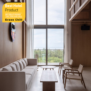 Tabouret d'hôtel élégant, siège rembourré, base robuste, design compact, siège pour chambre à coucher, salon - Product Image 1