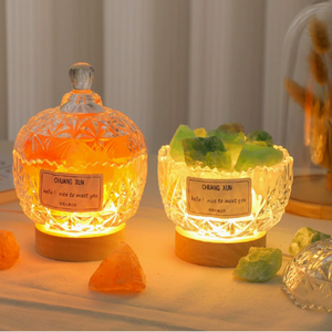 Lampe aromatique en cristal naturel, diffuseur d'huiles essentielles en pierre <span class=keywords><strong>de</strong></span> <span class=keywords><strong>sel</strong></span> <span class=keywords><strong>de</strong></span> <span class=keywords><strong>l</strong></span>'<span class=keywords><strong>Himalaya</strong></span>, veilleuse LED, décoration d'intérieur, cadeau, prix d'usine, best-seller - Product Image 1