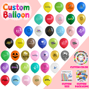 Palloncini in Lattice Naturale Rotondi Personalizzati con Stampa, Design e Dimensioni Personalizzabili per Feste di Compleanno e Pubblicità Aziendale - Product Image 1