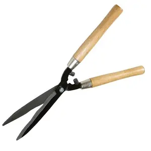Садовый резак для веток, 56 см, ножницы для обрезки живой изгороди с деревянной ручкой для садового двора