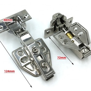 Charnières de meuble dissimulées en acier inoxydable 304 à fermeture amortie hydraulique à clipser pour cuisine, école, hôpital avec design traditionnel - Product Image 2