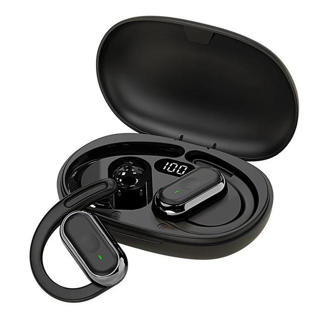 BT 5.4 Earphones IPX7 Waterproof 20Hrs Wireless Headphones with ENC Noise Cancelling Mic Deep Bass for Sports Workout Gym