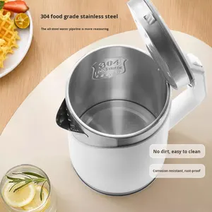 Bouilloire électrique 110V 1500W puissance 2.0L grande capacité Double couche anti-brûlure 304 acier inoxydable sans fil pour usage domestique 220V - Product Image 4