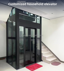Grosir Lift Lift dometik 2-4 lantai Modern PVC penumpang Lift untuk rumah perumahan AC Gearless Mall - Product Image 6