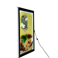 Boîte à lumière en acrylique à haute luminosité, style magnétique, pour affichage de menu mural