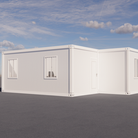 Toilettes mobiles de luxe en conteneur, maison moderne en acier préfabriquée, maisons modulaires miniatures en conteneur