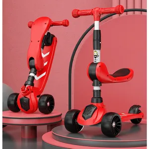 Hot sale pedal kick scooter kids sale/cheap three wheel scooter with seat