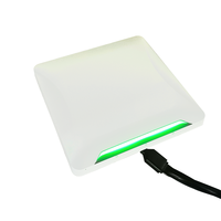 Lector RFID UHF PoE de 8m con RS232, RS485, TCP/IP, Material ABS, Módulo IMPINJ E710, Alcance de 0-20m para Gestión de Estacionamientos y Vehículos