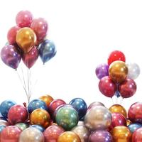 Ballons en latex de 5 pouces, couleur chrome métallisé, pour la décoration de mariage et de célébration, vente en gros.