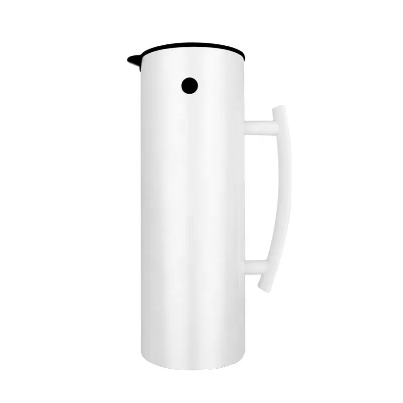 One Hand Operation 1.8Liter Straight Shape Double Wall Stainless Steel SUS304 Coffee pot For Restaurant