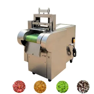 Commercial Dry Fruit Berry Apricot Chopping Machine Dried Dates Coconut Mushroom Cutting Dicing Machine